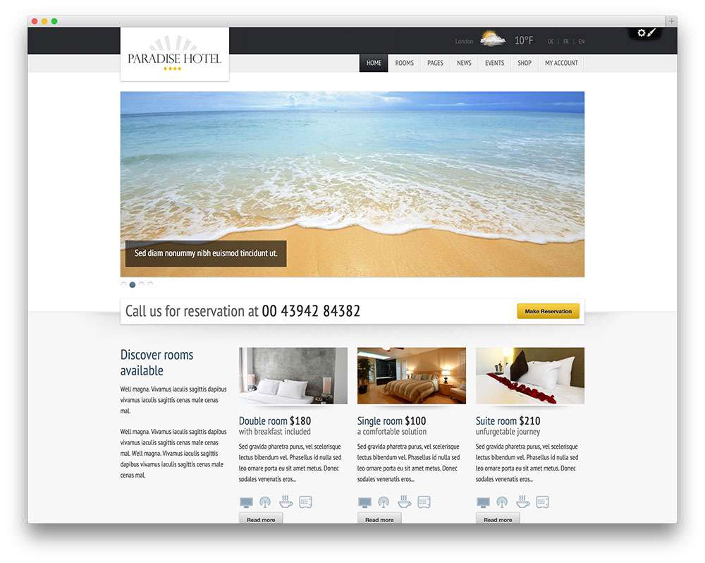 Как создать гостиничный сайт отеля на WordPress