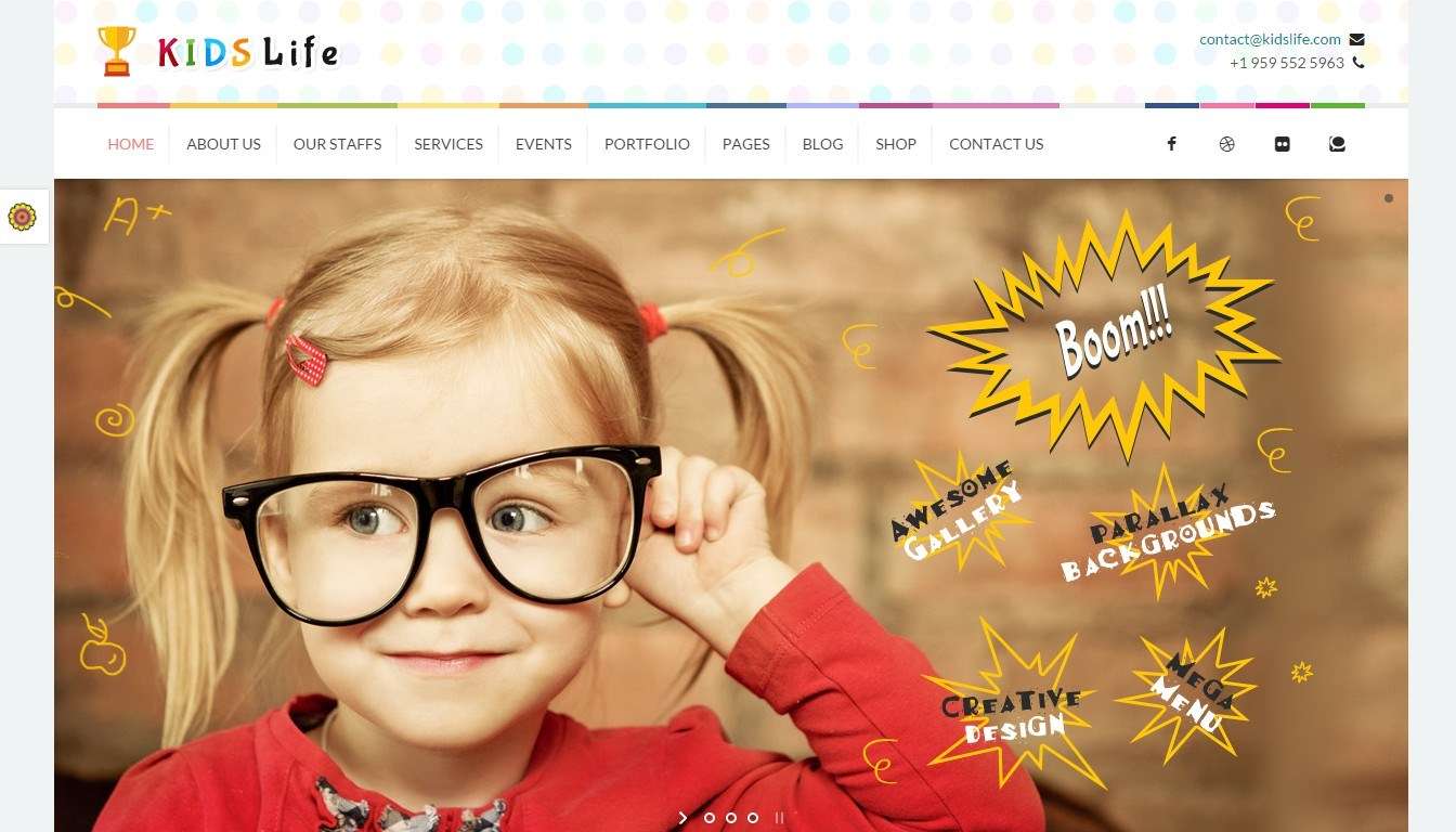 Готовый сайт детского сада - шаблоны wordpress
