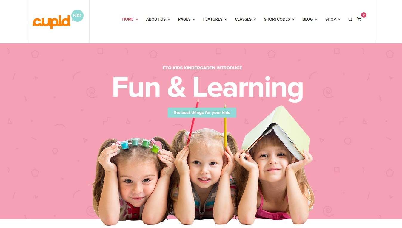 Красивый сайт детского сада базе WordPress