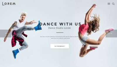 Шаблоны WordPress для школы танцев, танцевальной студии и клуба