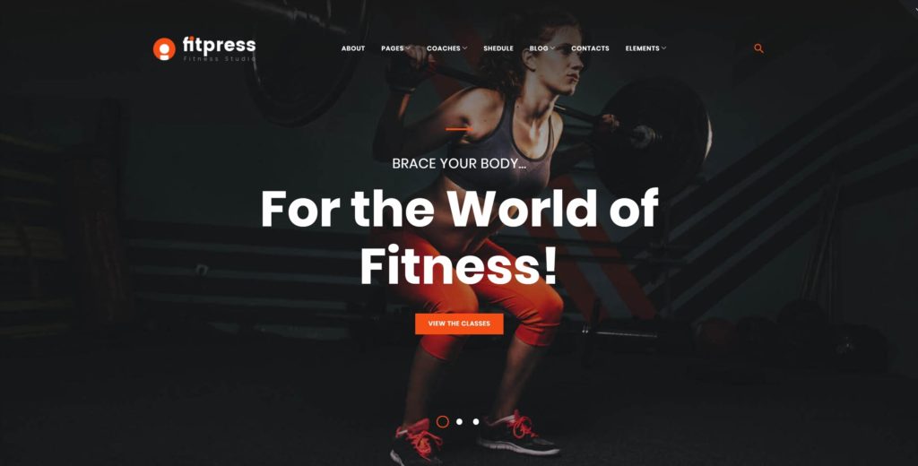 Лучшие темы WordPress фитнес и спорт – Спортивные шаблоны 01