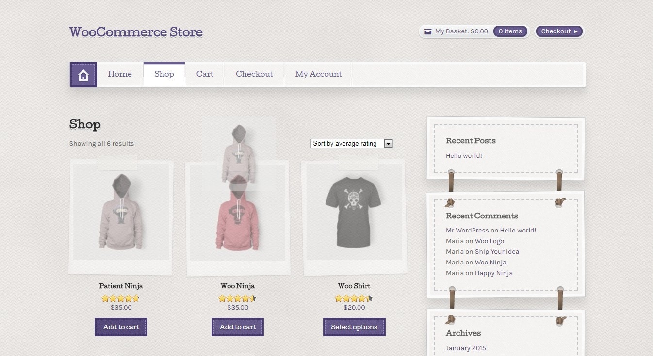 Woocommerce карта хуков