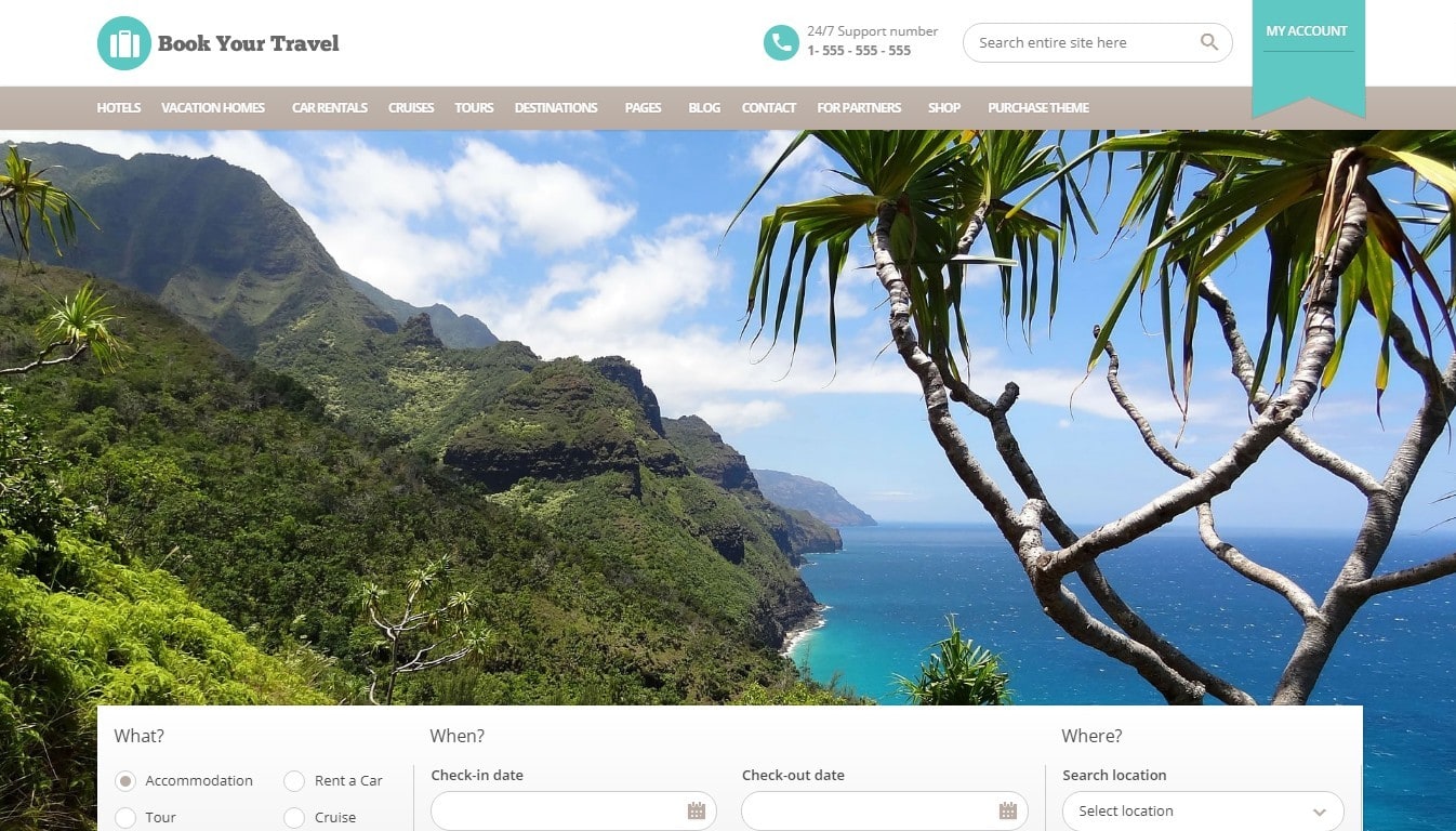 WORDPRESS туризм плагин. Google site Templates for Tourism.