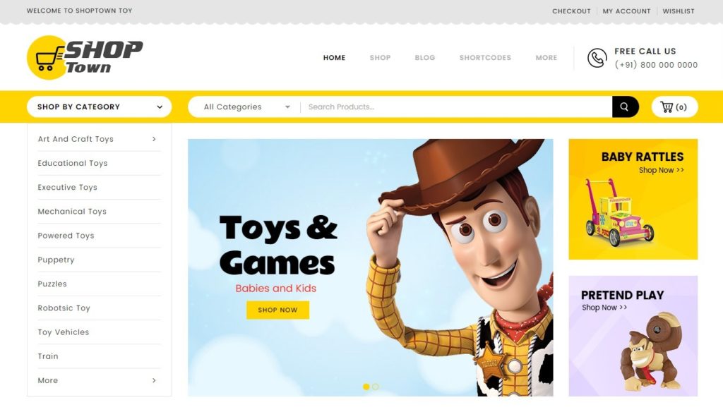 шаблон интернет магазина игрушек: быстрый старт в сфере eCommerce 2