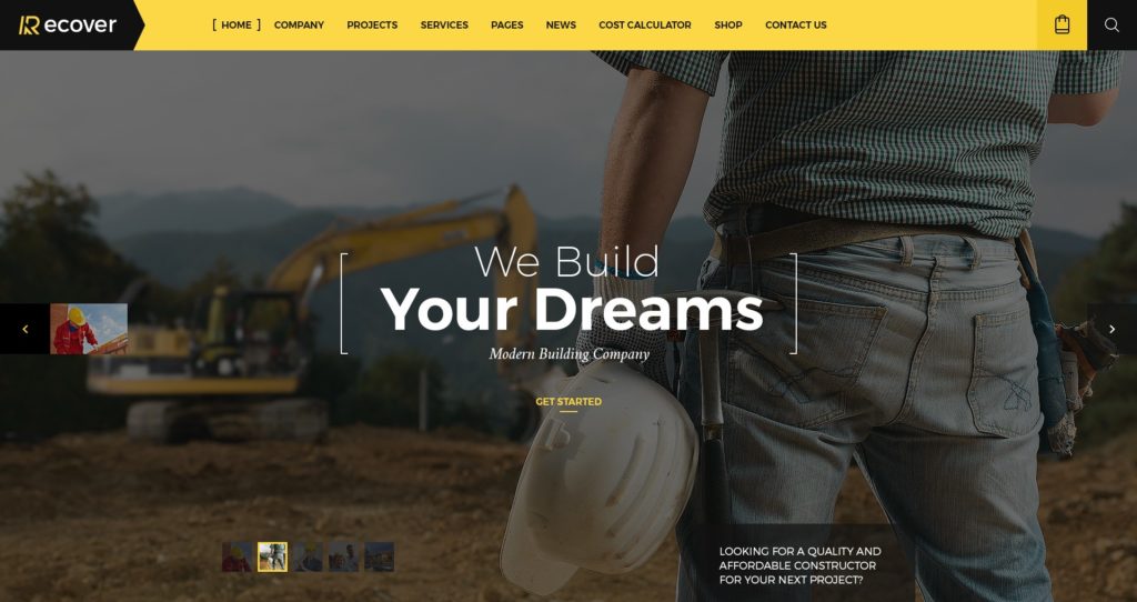 макет строительного сайта для серьезного бизнеса 02