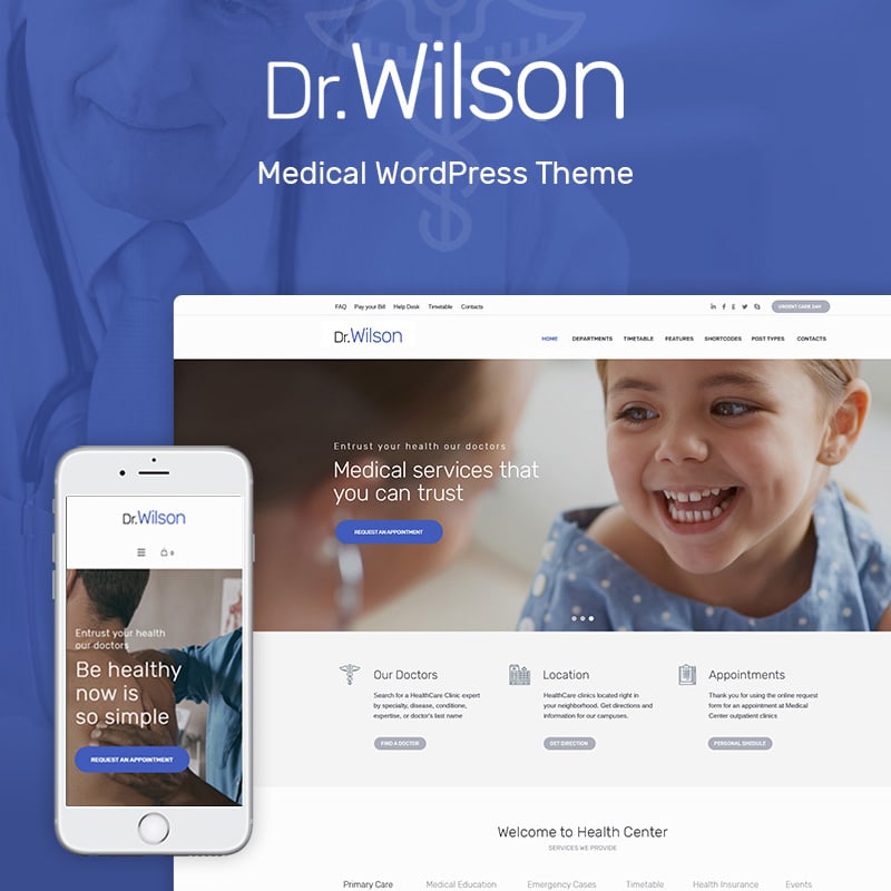 20+ лучших WordPress шаблоны медицинских сайтов