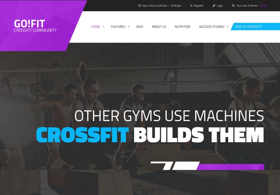 GoFit! | Fitness, Gym and Crossfit WordPress Theme